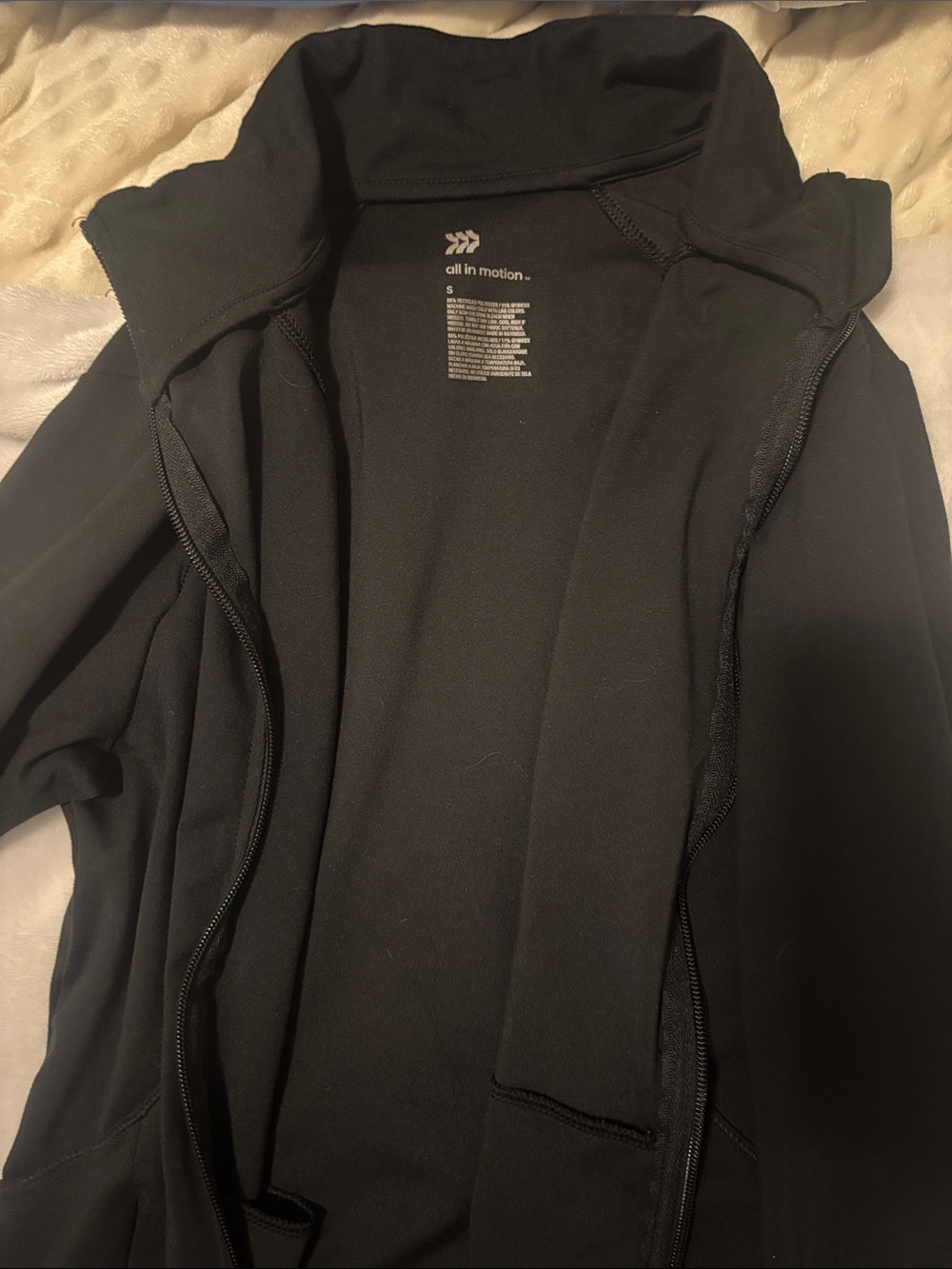 All in motion jacket. Zipper is broke but still able to wear open!!